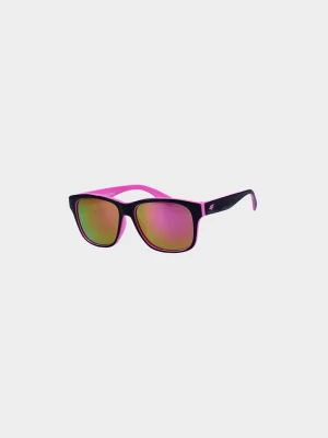 Okulary przeciwsłoneczne z multibarwną powłoką dziewczęce - multikolor 4F