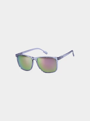 Okulary przeciwsłoneczne z multibarwną powłoką - pudrowy róż 4F