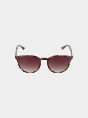 Okulary przeciwsłoneczne z multibarwną powłoką uniseks - brązowe 4F