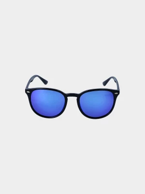 Okulary przeciwsłoneczne z multibarwną powłoką uniseks - czarne 4F