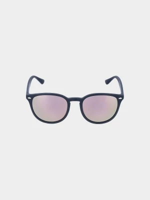 Okulary przeciwsłoneczne z multibarwną powłoką uniseks - czarne 4F
