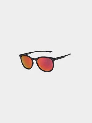 Okulary przeciwsłoneczne z multibarwną powłoką uniseks - czerwone 4F