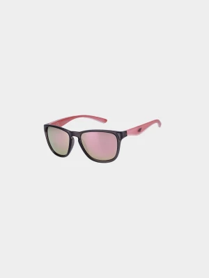 Okulary przeciwsłoneczne z multibarwną powłoką uniseks - pudrowy róż 4F