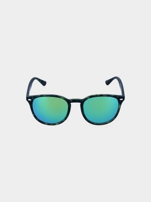 Okulary przeciwsłoneczne z multibarwną powłoką uniseks - zielone 4F