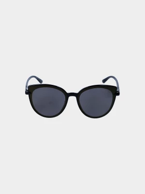 Okulary przeciwsłoneczne z powłoką lustrzaną damskie - złote 4F