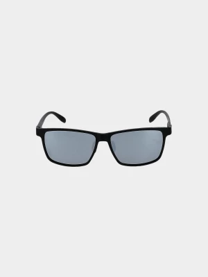 Okulary przeciwsłoneczne z powłoką lustrzaną uniseks - czarne 4F