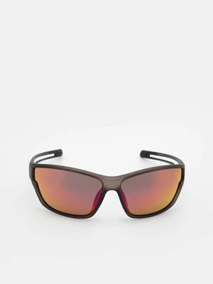 Okulary sportowe Uvex czerwony metalik