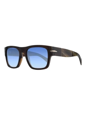 Okulary w kolorze Horn/Blue Shaded Eyewear by David Beckham
