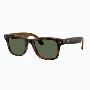 Okulary z kamerą Ray-Ban Meta Wayfarer havana / g15 green Brązowy
