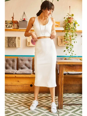 Olalook 2-częściowy zestaw w kolorze białym rozmiar: M