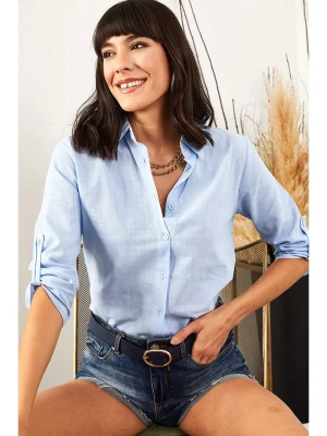 Olalook Bluzka "Olalook" w kolorze błękitnym rozmiar: L