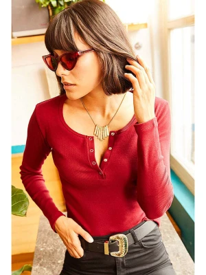 Olalook Bluzka w kolorze czerwonym rozmiar: S