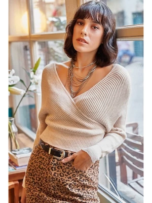 Olalook Sweter w kolorze szarym rozmiar: onesize