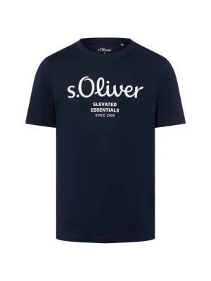 .Oliver koszulka Mężczyźni Bawełna niebieski s.Oliver