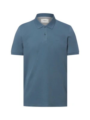 .Oliver koszulka polo Mężczyźni Bawełna niebieski s.Oliver