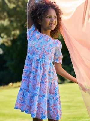 Olivia — dziecięca sukienka z wiskozy - Light Blue Mountain Warehouse