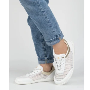 Olivier Barefoot Damskie buty minimalistyczne sneakersy 1769POL z siatką białe