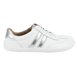 Olivier Buty Barefoot damskie skórzane minimalistyczne 1287 białe ze srebrnym sneakersy