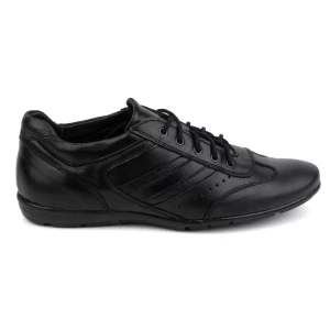 Olivier Buty męskie skórzane czarne sport style 7004DT czarne