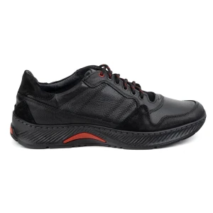 Olivier Buty męskie skórzane sznurowane Sport Style 315GT floter czarne