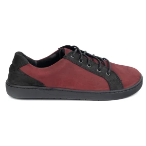 Olivier Buty skórzane damskie Joker 910j bordowe czerwone
