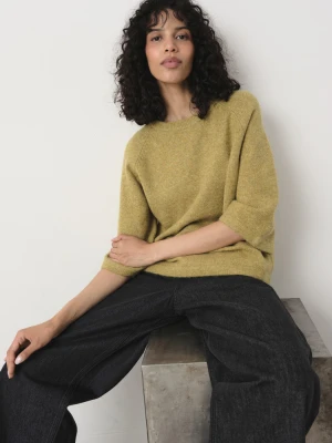 Oliwkowy sweter oversize Greenpoint