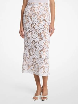 Ołówkowa spódnica z sutaszowej koronki MICHAEL KORS COLLECTION
