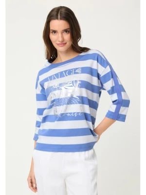 Olsen Bluza w kolorze błękitno-białym rozmiar: 38