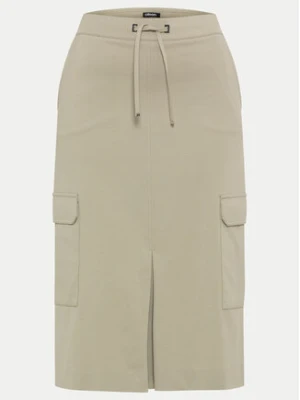Olsen Spódnica midi 16001362 Khaki Regular Fit