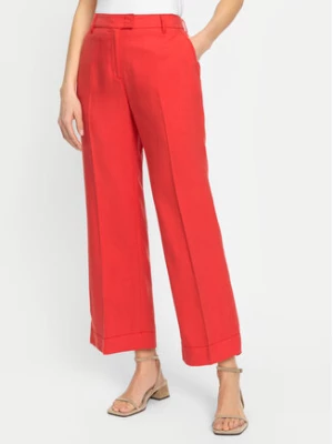 Olsen Spodnie materiałowe 14002165 Czerwony Straight Fit