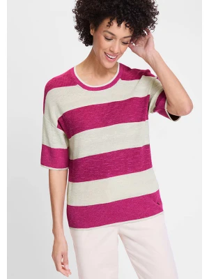 Olsen Sweter w kolorze fioletowo-beżowym rozmiar: 36