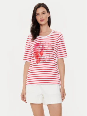 Olsen T-Shirt 11104807 Czerwony Regular Fit