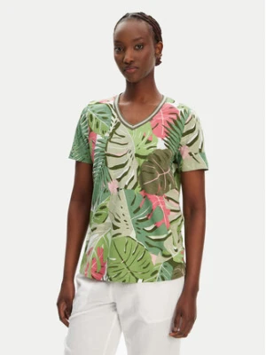 Olsen T-Shirt 11105096 Zielony Regular Fit