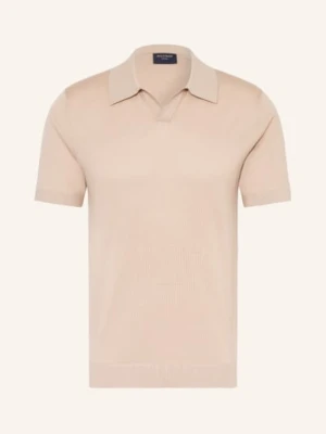 Olymp Dzianinowa Koszulka Polo beige