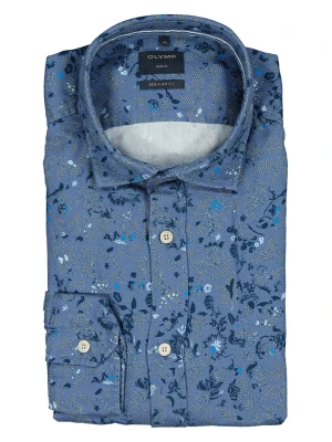 OLYMP Koszula "039" - Regular fit - w kolorze niebieskim rozmiar: M