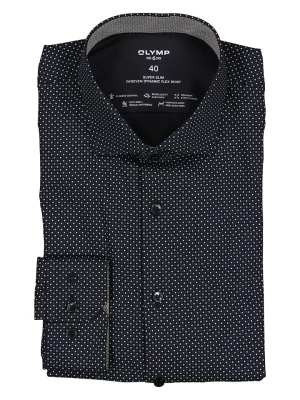 OLYMP Koszula "24/7 No 6 six" - Super Slim fit - w kolorze czarnym rozmiar: 38