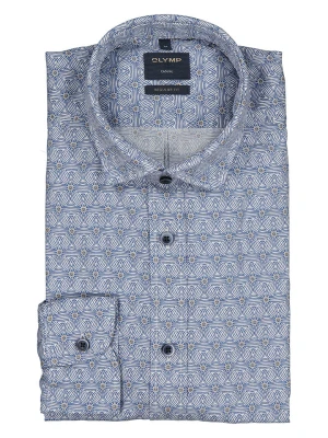 OLYMP Koszula "Casual" - Regular fit - w kolorze biało-granatowym rozmiar: XL