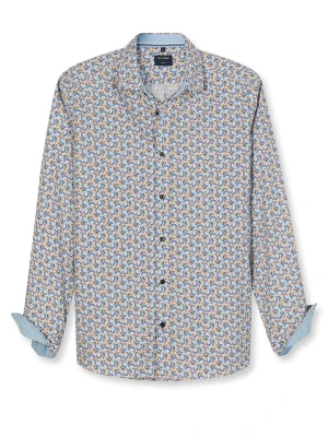OLYMP Koszula "Casual" - Regular fit - w kolorze niebiesko-szarym rozmiar: L