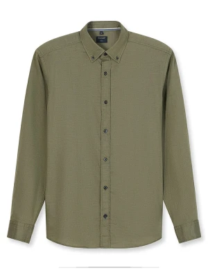 OLYMP Koszula "Casual" - Regular fit - w kolorze oliwkowym rozmiar: S