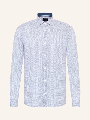 Olymp Koszula Casual Regular Fit Z Lnu blau
