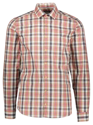 OLYMP Koszula "Level 5" - Body fit - w kolorze kremowo-czerwonym rozmiar: XL