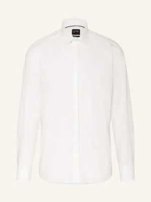 Olymp Koszula Level Five Body Fit Z Mankietem Wywijanym weiss