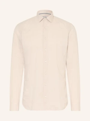 Olymp Koszula Level Five O Dopasowanym Kroju beige