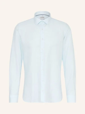 Olymp Koszula Level Five O Dopasowanym Kroju Z Lnem blau