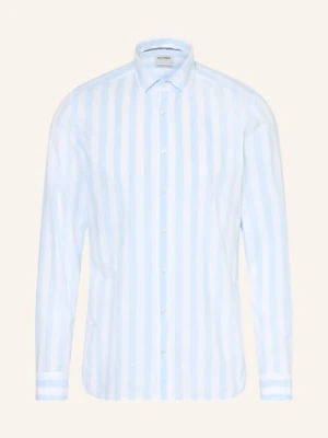 Olymp Koszula Level Five O Dopasowanym Kroju Z Stójką blau