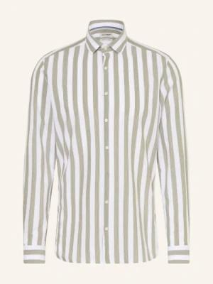 Olymp Koszula Level Five O Dopasowanym Kroju Z Stójką gruen