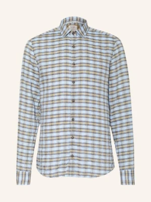 Olymp Koszula Lniana Level Five Body Fit blau