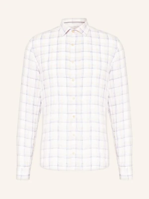 Olymp Koszula Lniana Level Five Body Fit blau