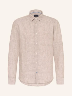 Olymp Koszula Lniana O Regularnym Kroju braun