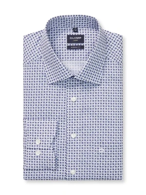 OLYMP Koszula "Luxor" - Modern fit - w kolorze biało-niebieskim rozmiar: 42
